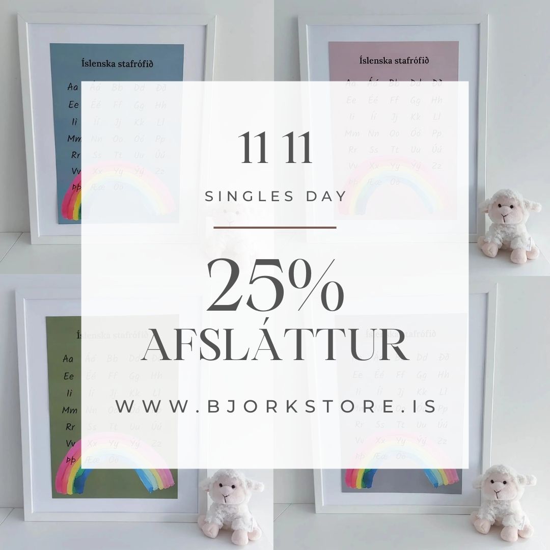 Stafaplakat - Grænt