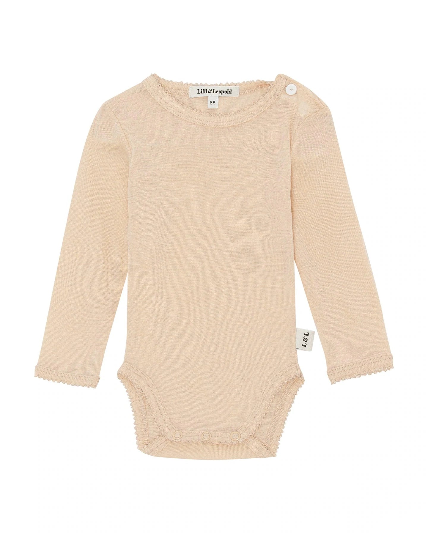 Samfella - 100% Merino ull - Ljósbrún