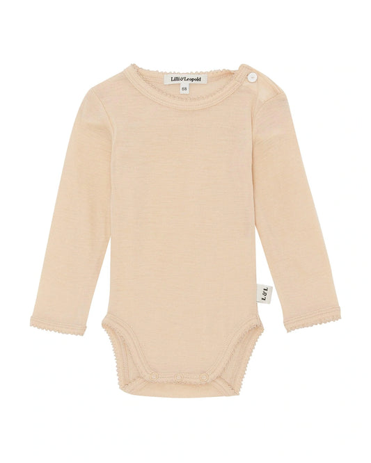 Samfella - 100% Merino ull - Ljósbrún