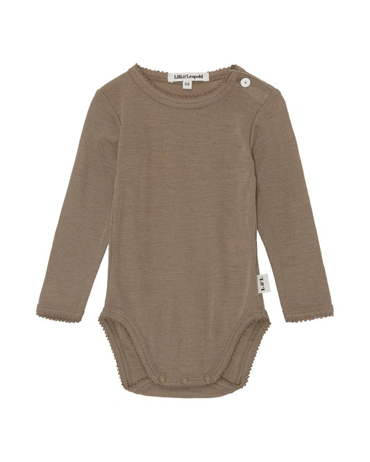 Samfella - 100% Merino ull - Brún