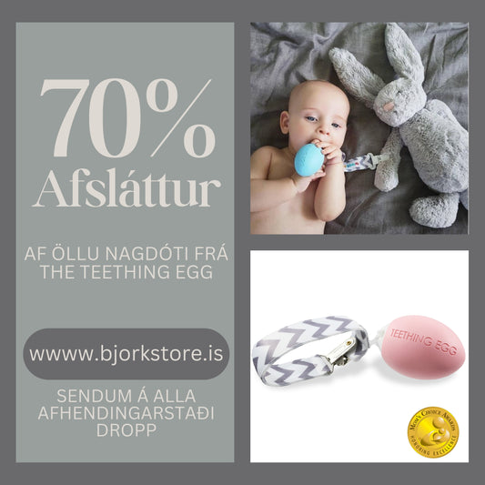 The teething egg - Bleikt