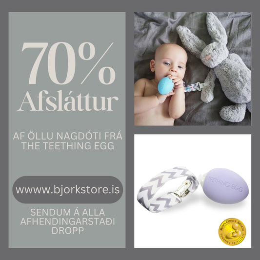 The teething egg - Fjólublátt