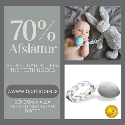 The teething egg - Grátt