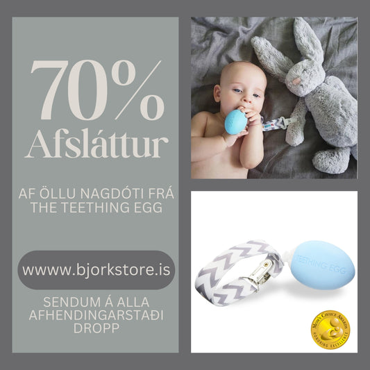 The teething egg - Blátt