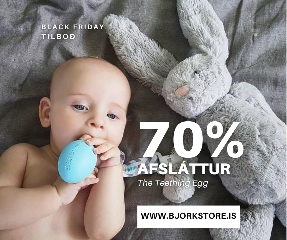 The teething egg - Fjólublátt