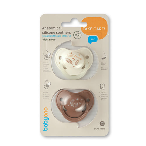 Gómlaga snuð - 2stk. 18mánaða+