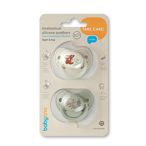 Gómlaga snuð - 2stk. 6-18mánaða