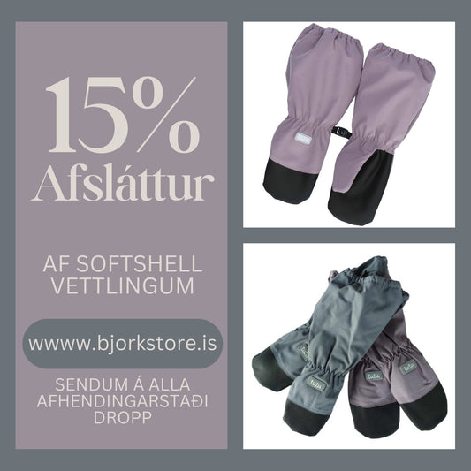Softshell vettlingar