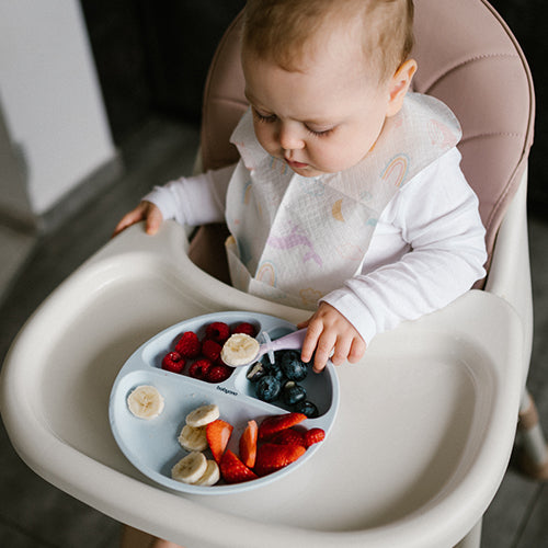 Þriggja hólfa sílikondiskur fyrir börn