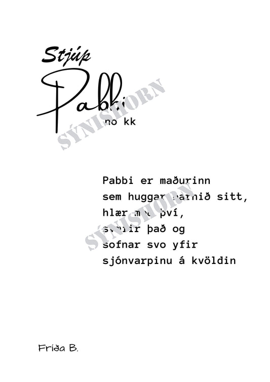 Plakat stjúppabbi
