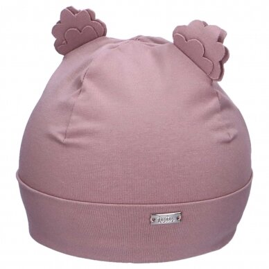 Bómullarhúfa með eyrum