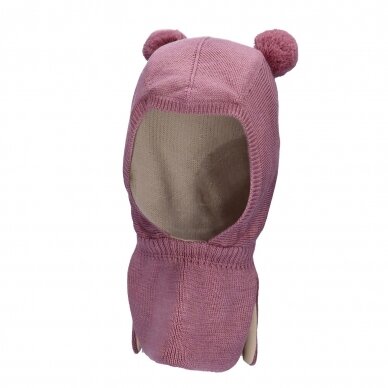 Lambhúshetta með tveimur dúskum - Merino ull